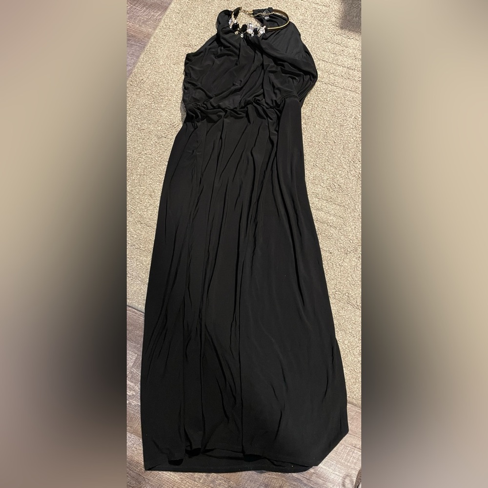 JBS petite pxl long black dress
